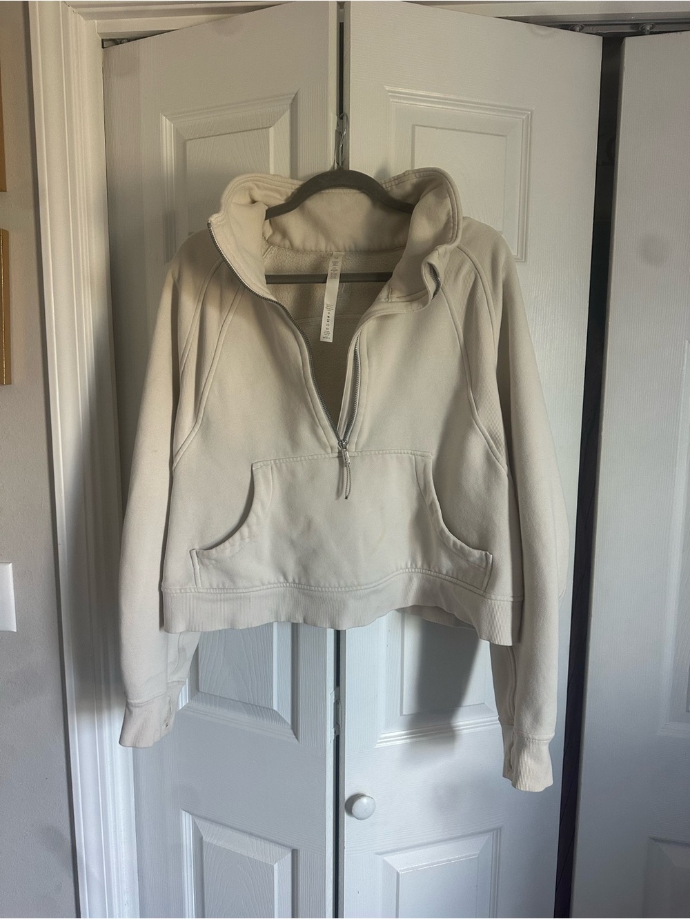 lululemon athletica Cream Half-Zip Hoodie